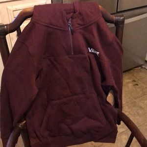 A medium boys maroon vans hoodie (BRAND NEW!)